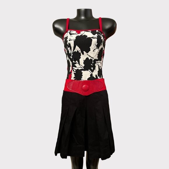 Ann Taylor LOFT Womens sz 4 S Pleated Mini Skirt Black Gothic Preppy Witchy Twee - Picture 1 of 11